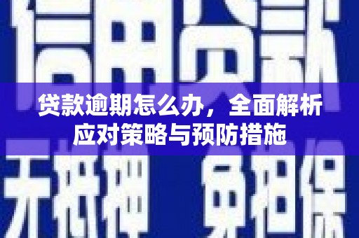 梅列贷款逾期怎么办，全面解析应对策略与预防措施