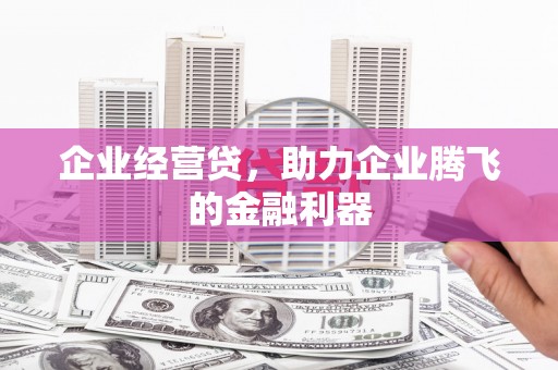 梅列企业经营贷，助力企业腾飞的金融利器