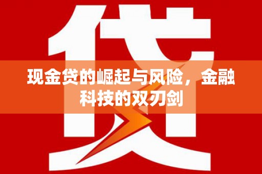 梅列现金贷的崛起与风险，金融科技的双刃剑