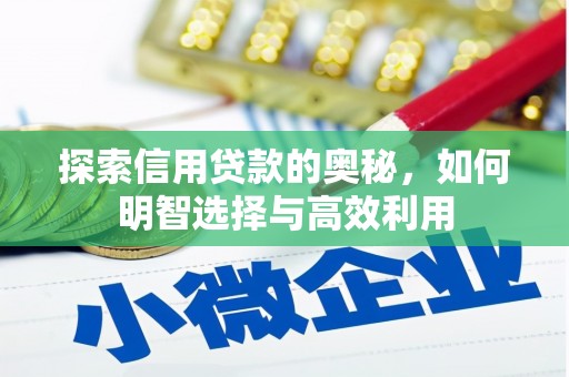 梅列探索信用贷款的奥秘，如何明智选择与高效利用